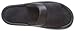 Isotoner Women's Microterry Slide Slipper with Satin Trim, Black, 9.5/10