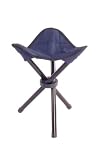 Mini Anglerstuhl Faltstuhl Falthocker Dreibeinhocker blau - super Klapphocker für den Rucksack