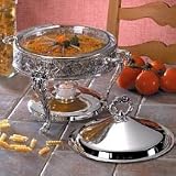 Floral Design Divided Food Warmer