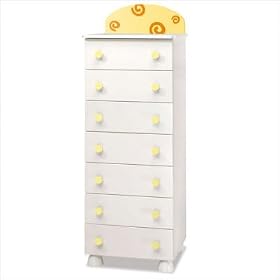 Azur Birikino Line Yoghy Tall Chest of Drawers
