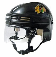 Chicago Blackhawks NHL Authentic Mini Hockey Helmet from Bauer (Black)