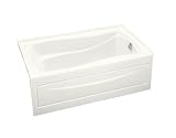 Tub with apron by Kohler - K-1242-RA in Almond