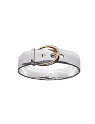 OWC Sterling silver Buckle Bangle w. 14k hasp