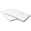 Pinzon Hemstitch 400-Thread-Count Egyptian Cotton Sateen Standard Pillowcase, Set of 2, Eggshell