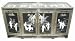 Asian Furniture & D&eacute;cor - 60" Fine Chinese Black Lacquer Slant Front Buffet Cabinet Credenza w/ MOP