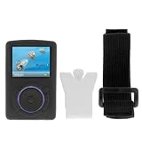 Durable Flexible Soft Black Silicone Skin Case with Belt Clip and Armband for Sandisk Sansa Fuze