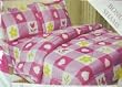 Kids Bedding - Hearts N Flowers Checkerboard Bedding Set - Micro Fiber Comforter with Sham