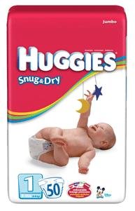 HUGGIES SNUG/DRY STEP 1 55501 , JUMBO FITS 8-14LBS