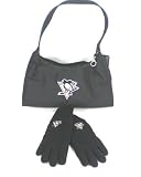 Pittsburgh Penguins NHL Women's Ultimate Fan Gift Set - Hobo Purse - Fleece Gloves