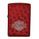 Zippo Lighter Harley-Davidson Barbed Wire Facade Candy Apple Red