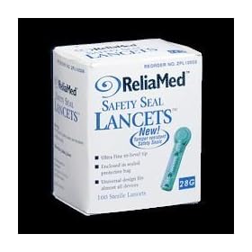 Reliamed Safety Seal Lancets 28g - Box of 100