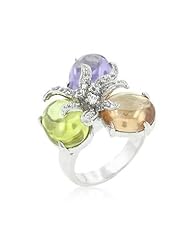 Triple Bead Floral Ring