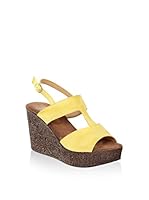 JULIE JULIE Sandalias de cuña (Amarillo)