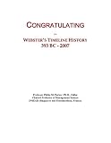 Congratulating: Webster's Timeline History, 393 BC - 2007