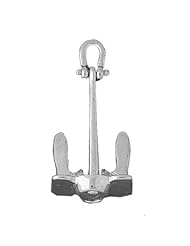 Dazzlers Solid 14 karats Gold Ship Anchor Dimensional Charm Pendant available in three colors from jewelsberry (weights: 14.2 grams only)