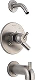 Delta Faucet T17459-SSLHD Trinsic 17 Series Mc Tub/Shower Trim Less Showerhead, Stainless [並行輸入品]