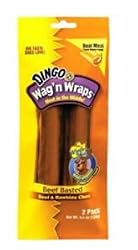 Dingo 2-Pack 4.4-Ounce Wag'n Wraps, Beef