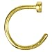 20 Gauge 5/16" Yellow Anodized Titanium Nose Hoop