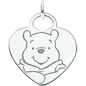 Sterling Silver Disney Winnie the Pooh Heart Charm