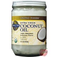 Garden of Life - Living Foods -Extra Virgin Coconut Oil - 16oz Oil