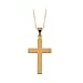 14K Yellow Gold 22 x 14 MM Cross Pendant with Chain