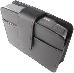 Gilsson GL43 Premium Leather Case for 4.3-Inch GPS with Business Card and SD Pockets (Black)