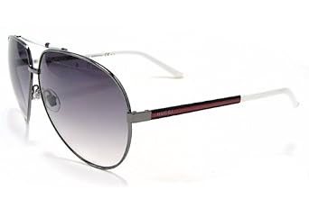 Click here to buy Gucci 1933 S Sunglasses 1933S Dark Ruthenium White 6XL 9C Shades by Gucci.