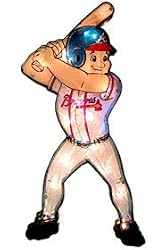Atlanta Braves 20" Double Sided Window Light-Up Player - Baseball Sports Merchandise