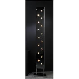 Infinity Smoked Mirror Glass Egyptian Crystal Floor Lamp by ET2 Lighting