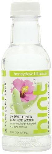 Hint Premium Essence Water, Honeydew-Hibiscus, 16-Ounce Bottles (Pack of 12)