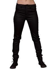 Apparel: Lip Service Ladies Coated Skinny Pants Black Higher Waist Womens Waist Size: 31 Inch - Lip Service