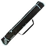 K2 Ski Deluxe Double Ski Bag Black/Blue Wms 000 by K2