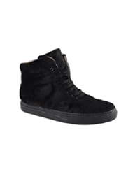 MM6 Maison Martin Margiela Womens Black Faux Fur Sneakers Shoes US 10 EU 40