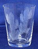 Individually Hand Etched Cactus Rocks Glass 4.5"H Set / 4