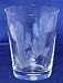 Individually Hand Etched Cactus Rocks Glass 4.5"H Set / 4