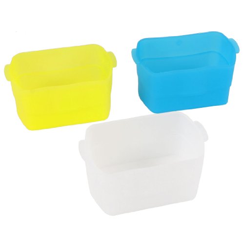 3Pcs Plastic Camera Flash Bounce Diffuser Cover for Canon 580 EX EXII