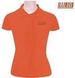 NCAA Illinois Illini Ladies Mango Orange Remarkable Short Sleeve Polo