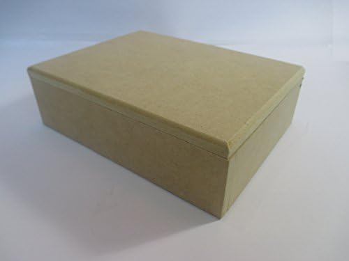 Multipurpose Box with Six Dividers Unfinished MDF Ready to Paint (Light brown)