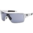 Fox Racing The Duncan Sport Men's Sportswear Sunglasses w/ Free B&F Heart Sticker Bundle - Silver/Grey