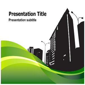 City Silhouette (PPT) Powerpoint Template | Silhouette City PPT Template | Silhouette City Templates | City Silhouette Theme PowerPoint Templates