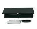GRÄWE Damaszener Santokumesser 7", 33 lagig mit Micartagriff - incl. Geschenkbox und ausführlicher Gebrauchs- und Pflegeanleitung