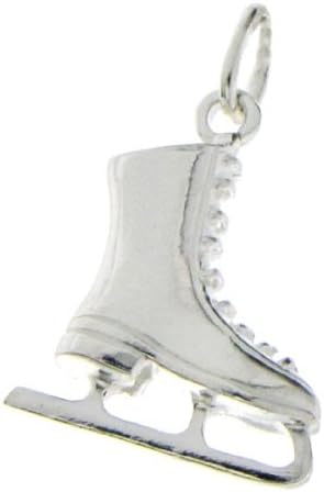 Phil Laender - Silver ice skating Pendant - Sterling Silver - 3.50 Gr - 19 mm