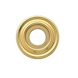 Baldwin 5002003FD Lifetime Polished Brass Estate Pair of Estate Rosettes for Dummy Functions