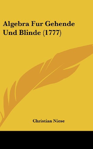 algebra fur gehende und blinde 1777