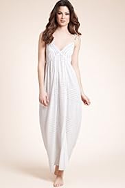 Autograph Slub Striped Maxi Nightdress