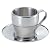 パール金属 アルゴ ダブルステンレス コーヒーカップ&ソーサー 160ml MK-4137