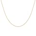 Duragold 14k Yellow Gold Adjustable Box Chain with Polished Bead Chain Necklace, 18-20