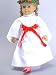 Saint Lucia Holiday Christmas Gown Dress Outfit Fits American Girl 18