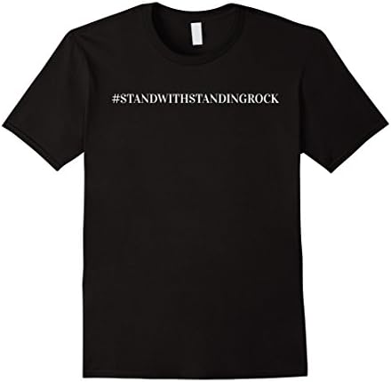 Men's Stand With Standing Rock NoDAPL Protest Tshirt 2XL Black