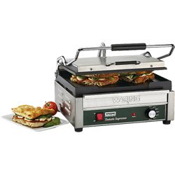Waring Large Italian-Style Panini Grill: Tostato Supremo Flat Cast Iron Plates